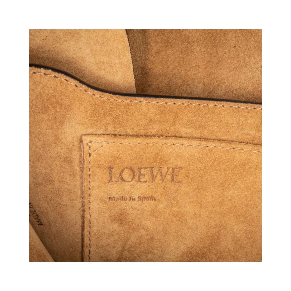 Pre Loved LOEWE Small Raffia and Calfskin Gate Crossbody Women Blue Crossbody - Picture 5 of 8